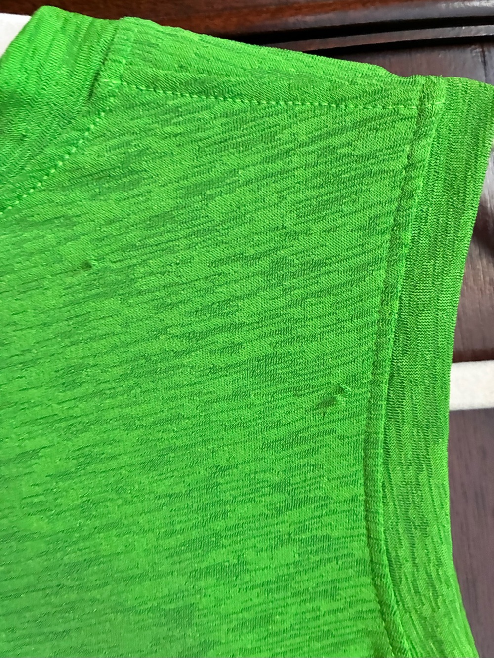Chelsea & Violet Bright Green Sleeveless Textured Top | Size Small - Picture 7 of 8